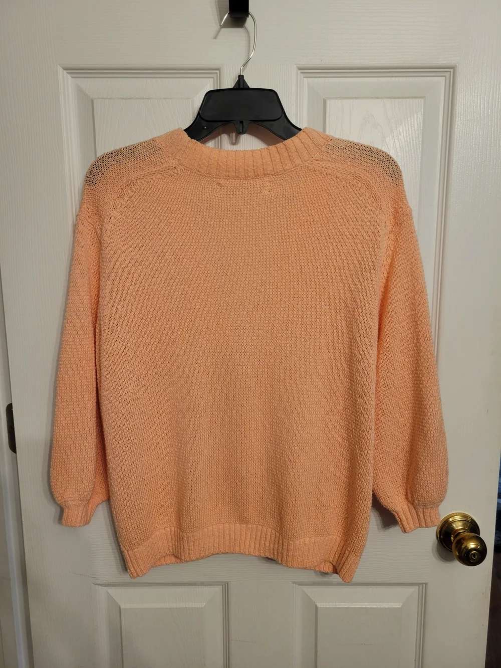 LOFT Peach Knit Button-Front Cardigan - Picture 5 of 6